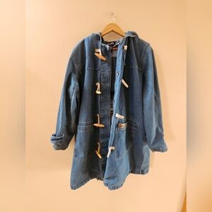 Jean Jacket Womens 2X ( Western style Denim & Co) fits medium and larger